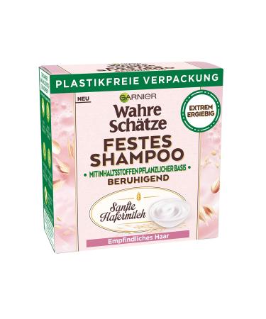 Garnier Garnier Gentle Oat Milk Solid Shampoo with soothing oat milk for sensitive hair. Biodegradable vegan formula. A true treasure.