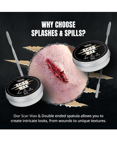 Professional Grade Scar Wax - SFX Makeup Kit for Halloween & Cosplay - Vegan & Cruelty-Free Special Effects Makeup - 50g - Buy Online on GoSupps.com