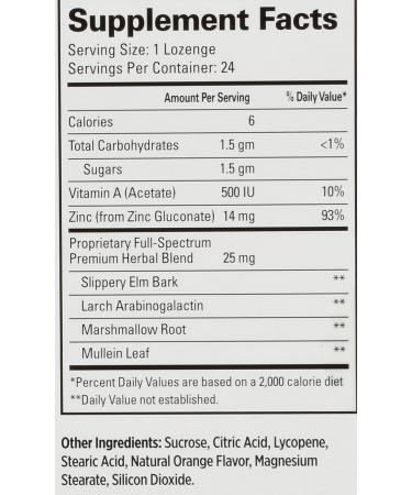 Quantum Therazinc Orange Lozenges - 24 Count, 0.5 Unit - Buy Online on GoSupps.com