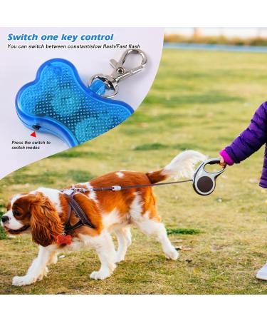 VAILEAL 8-Piece LED Dog Lights - Multicolor Waterproof Safety Lights with Turn Signals for Dogs Cats Joggers & Kids - Perfect for Night Walks - Buy Online on GoSupps.com