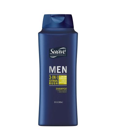 Suave Men 3-in-1 Shampoo Conditioner Body Wash Citrus Rush 28 oz 2 Pack - Buy Online on GoSupps.com