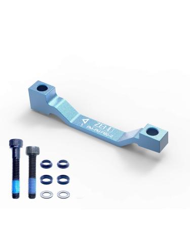 Zeno Rotor Adaptor - PM to Post Mount Caliper, Front & Rear 180 BLUE