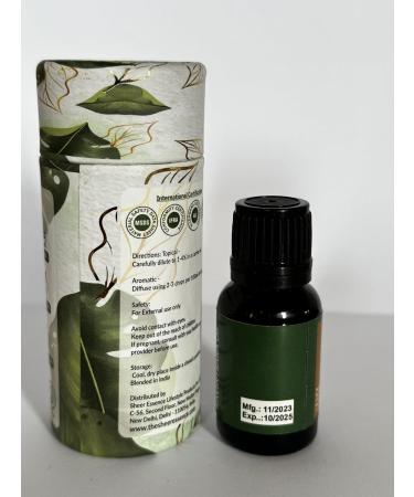 Ravintsara (Ho Leaf) Oil 15 ML - 100% Pure Natural Cinnamomum Camphora Essential Oil | Therapeutic Grade Undiluted & Uncut - International Shipping Available - Buy Online on GoSupps.com