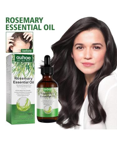 Rosemary Oil for Hair Growth - 60ml Essential Oil to Nourish Scalp & Stimulate Hair Growth - Buy Online on GoSupps.com