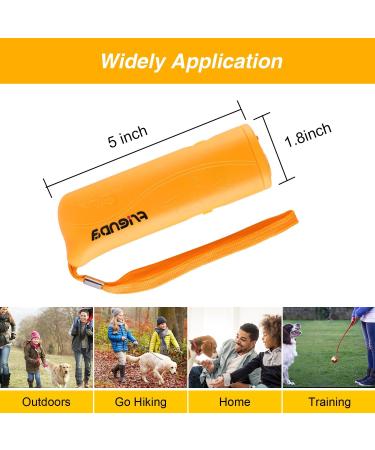 LED Ultrasonic Dog Repeller and Trainer Device 3 in 1 Anti Barking Stop Bark Handheld Dog Training Device (Yellow) - Buy Online on GoSupps.com