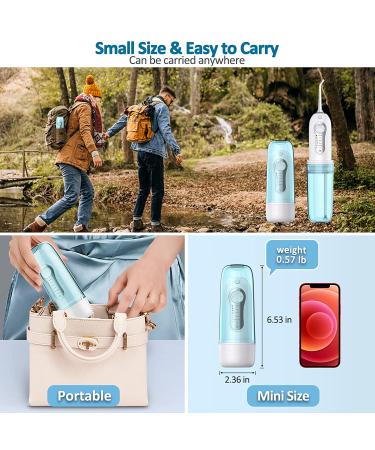 Mocel Cordless Water Dental Flosser - 8 Pressure Levels, Portable DIY Teeth Cleaner, Rechargeable & Waterproof - Ideal for Travel, Braces & Bridges Care - Buy Online on GoSupps.com