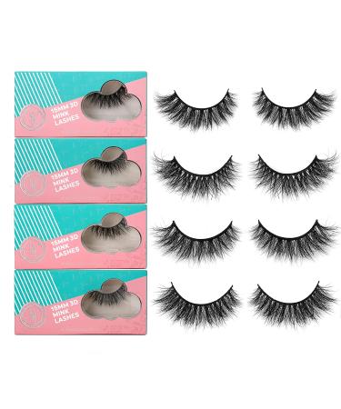 SY LASHES 15mm 3D Real Mink Cat Eye False Eyelashes - Lucky 4 Pairs - Buy Online on GoSupps.com