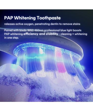 bixdo Pap+ Whitening Toothpaste Fluoride-Free & Non-Peroxide Teeth Whitening Hydroxyapatite Toothpaste for Enamel Care Gentle Daily Whitening for Sensitive Teeth 28-Day Brightening Mint Flavor - Buy Online on GoSupps.com