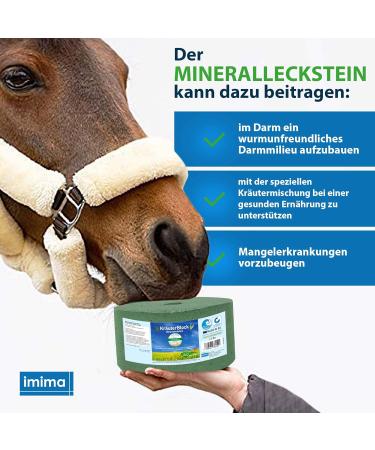 Imima Mineralleckstein Herbal Salt Lick Block Set for Horses Sheep & Goats - 12kg Mineral Stones for Healthy Livestock Care - Buy Online on GoSupps.com