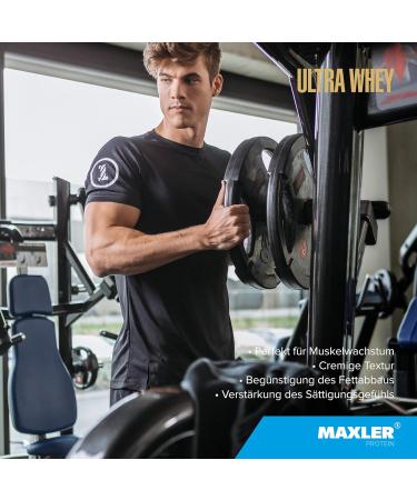 Maxler Ultra Whey Protein - 24g Protein per Serving - Pure Whey Protein Powder with BCAA - Latte Macchiato Flavor - 300g - International Shipping Available - Buy Online on GoSupps.com
