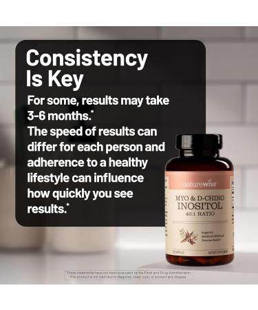 NatureWise Myo-Inositol & D-Chiro Inositol Supplement for Women - Fertility Supplements for Women - Ideal 40:1 Ratio - Myo Inositol 2000mg - Non-GMO Vegan USA Manufactured - 30-Day Supply  - Buy Online on GoSupps.com