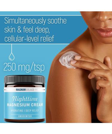 Nighttime Magnesium Lotion for Legs, Arms, Chest - Topical Magnesium Chloride - Safe for Kids - USA Made (Unscented) - Buy Online on GoSupps.com
