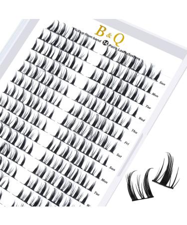 Cluster lashes 72 Clusters B&Q Lash Clusters D Curl Individual Cluster Lashes Natural Eyelash Clusters DIY Lash Extensions Soft Fluffy Cluster Eyelash Extensions (UK-FD-B39-D-MIX) D-MIX B 39