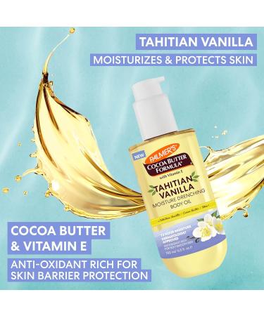Palmer's Cocoa Butter Formula Body Oil Moisture Drenching Tahitian Vanilla 6.5 Oz 72Hr Hydration with Shea Butter & Vitamin E for Softer Skin Protects & Soothes Dryness Dermatologist Approved - Buy Online on GoSupps.com