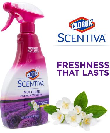 Clorox Scentiva Multi-Use Fabric Refresher Spray - Tuscan Lavender & Jasmine | Fabric Freshener for Upholstery Closets Curtains & Carpets | 16.9 oz (Pack of 2) - International Shipping Available - Buy Online on GoSupps.com