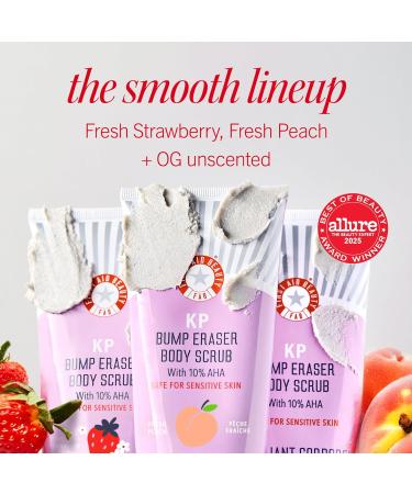 First Aid Beauty - KP Bump Eraser Body Scrub with 10% AHA Keratosis Pilaris Skin Exfoliator with Glycolic & Lactic acids Helps Reduce Chicken Skin Bumps Safe for Sensitive Skin 2 oz 3 ct 2 Ounce (Pack of 3) - Buy Online on GoSupps.com