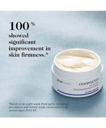 Goop Beauty Nourishing Face Cream - Improves Firmness, Elasticity & Brightness - Botanicals, Ceramides & Squalane - 1.7 oz Anti-Wrinkle Cream - Silicone & Paraben Free - Buy Online on GoSupps.com