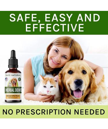 TwoFurFinds Liquid Herbal Cleanse for Cats & Dogs - Homeopathic Parasite Control - USA-Sourced Ingredients - 2oz - Buy Online on GoSupps.com
