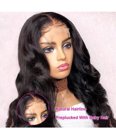 ZILING Brazilian Body Wave 4x4 Lace Closure Wig 16 Pre Plucked 150% Density - Natural Color Human Hair for Black Women - Buy Online on GoSupps.com