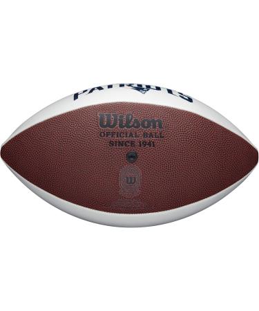Wilson NFL Logo Autograph Football | Live New England Patriots Collectible - International Shipping Available - Buy Online on GoSupps.com