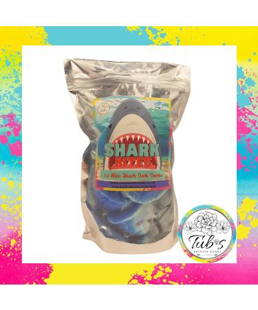 4 Mini Shark Attack Bites Bath Bombs Gift Birthday Present Kids Bathbomb Unique UK Bloodbath Blood Vegan Approved Certified Cruelty Free - Buy Online on GoSupps.com