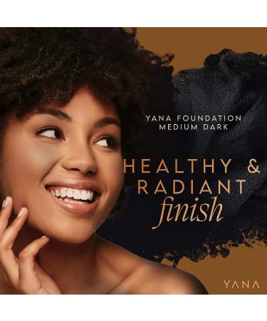 Yana Medium Dark Shade Matte Liquid Foundation 1.35 oz - Long-Wear Formula for Oily/Combination Skin - Suitable for Brown/Tanned Skin - Buy Online on GoSupps.com