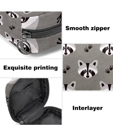 Raccoon Footprint Menstrual Cup Pouch - Portable Sanitary Napkin Storage Bag - Buy Online on GoSupps.com