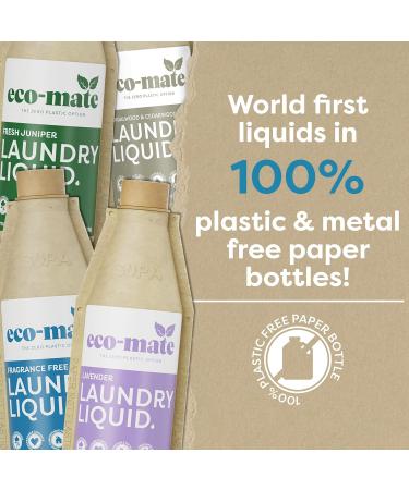 Eco-Mate - Lavender Concentrated Laundry Liquid - 500ml (Pack of 3) - Eco Friendly - 100% Plant-Based & Biodegradable Non-Bio Laundry Detergent - Natural Ingredients - Fresh & Calming Fragrance - Buy Online on GoSupps.com