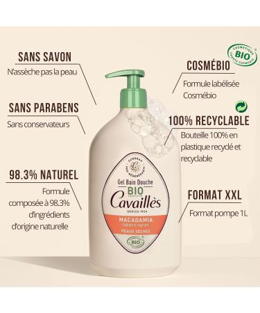  Cavaill s Rog Macadamia Organic Cavaill s Bath Shower Gel 1L - Buy Online on GoSupps.com