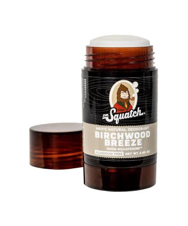 Dr. Squatch Natural Deodorant for Men Aluminum Free Birchwood Breeze 2.65 oz | Odor-Squatching Formula | International Shipping Available - Buy Online on GoSupps.com