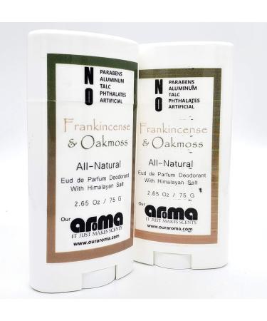 Aroma Frankincense and Oakmoss Deodorant 2.5 Oz | Natural Long-Lasting Vegan | Ships Internationally - Buy Online on GoSupps.com