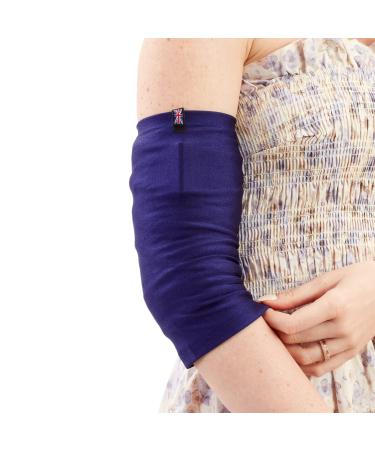 LimbO PICC Line Sleeve - Cover PICC line & Midline | Soft breathable stretchy lycra | Unisex (S Blue) S Blue