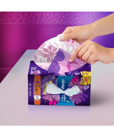 Always Radiant Overnight Feminine Pads for Women Size 4 for Nighttime with Wings Scented 36 CT Size 4 36 Count - Buy Online on GoSupps.com