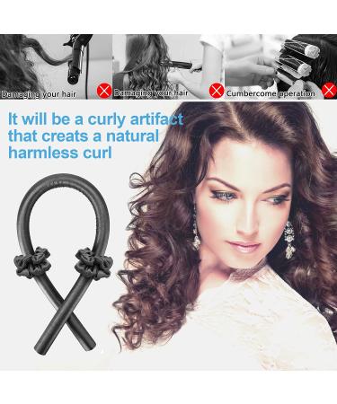 Buybeybuy Silk Heatless Curling Rod Headband for Long Hair - Black - Buy Online on GoSupps.com