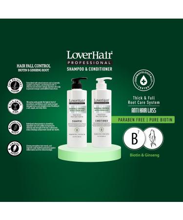 LoverHair Professional Hair Fall Control Shampoo 20.3 fl oz - Strengthen & Nourish for Healthy Hair - International Shipping Available - Buy Online on GoSupps.com