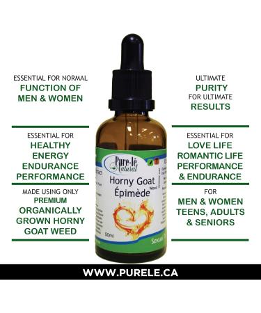 Super Strength Horny Goat Weed Extract - Performance & Endurance Enhancement for Men and Women - Better & Faster than Pills for Energy & Endurance. NON-GMO Soy-free - 50ml Made in Canada - Buy Online on GoSupps.com