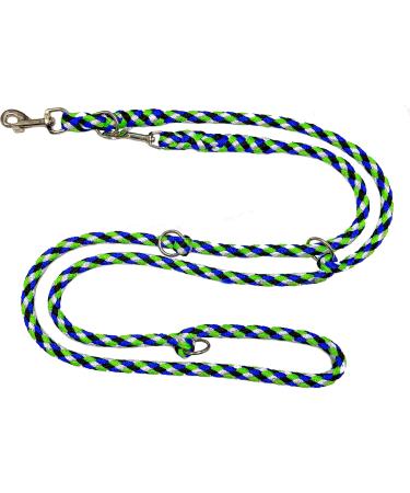 Durable Adjustable Dog Linen for Large Dogs (Up to 80kg) - Jumbo 2.40m/2.80m/3.50m/5m Exercise Line in Seattle (Black Blue Neon Green) - Buy Online on GoSupps.com