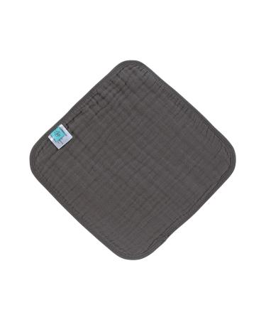 L SSIG Muslin Washcloth Cotton Set of 3 - Anthracite Wash Cloths | Eco-Friendly & Soft for Baby Care | International Shipping Available - Buy Online on GoSupps.com