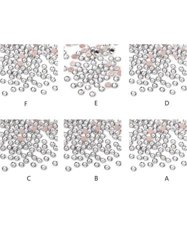 FEIlei Flatback Glass Nails Rhinestones Nail Art Decoration Gems Manicure Accessories - Buy Online on GoSupps.com