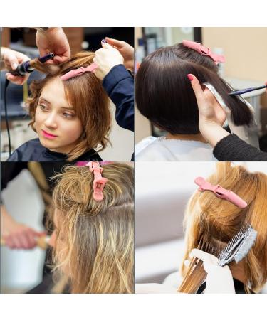 Ondder 14 Pack Pink Alligator Hair Clips for Styling Sectioning - Salon Pro Clips for Hair Coloring, Cutting, and Styling - Buy Online on GoSupps.com