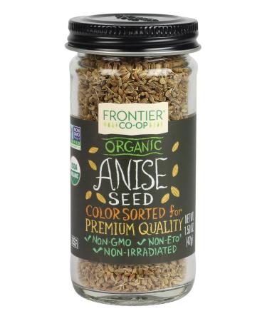 Frontier Natural Products Anise Seed, Og, Whole, 1.50 Ounce 1.5 Ounce (Pack of 1) - Buy Online on GoSupps.com