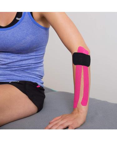 Meglio Kinesiology Tape - Uncut 5m Roll - Therapeutic & Hypoallergenic for Muscle Support & Injury Recovery - Breathable & Waterproof - Pink - Buy Online on GoSupps.com