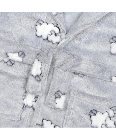 Soft Fleece Hooded Bathrobe for Babies & Toddlers | Undercover Lingerie | Infant 6-12 Months Lamb Design - Buy Online on GoSupps.com