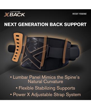 Copper Fit X-Back Brace for Lower Back Pain Relief | Adjustable Lumbar Support for Herniated Disc & Sciatica | Breathable Design for Men & Women (2X/3X - Buy Online on GoSupps.com