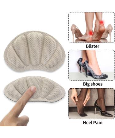 Sibba Self-Adhesive Foot Cushions for Loose Shoes | Midfoot Bone & Heel Protection | 4 Pairs Skin-Colored Inserts for Men & Women - Buy Online on GoSupps.com
