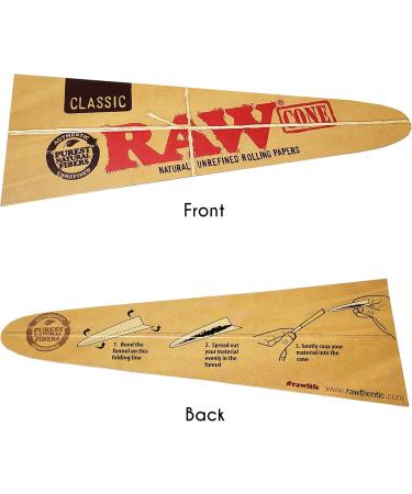 Raw Pre Rolled Cones 98 - Raw Bundle - 60 Classic Size 98 Pre Rolls. Raw Cone Loader Rolling Ace Scoop Card Smelly Proof Bag - Buy Online on GoSupps.com