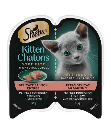 Sheba Perfect Portions Wet Kitten Food Pat Delicate Salmon Entr e 75g Tray (24 Pack)
