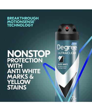 Degree Men Ultraclear Black + White Instantly Dry Spray Deodorant 3.8oz (Pack of 3) - Buy Online on GoSupps.com