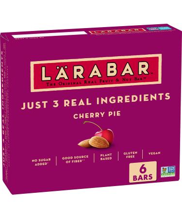 Larabar Cherry Pie, Gluten Free Vegan Fruit & Nut Bars, 1.7 oz bars, 6 ct