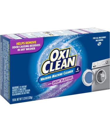 OxiClean Washing Machine Cleaner with Odor Blasters - 4 Count (Pack of 1) - Buy Online on GoSupps.com